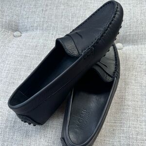 M.Gemi The Pastoso Black Leather Loafers, Women Italian Loafers EU 37.5 / US 6.5